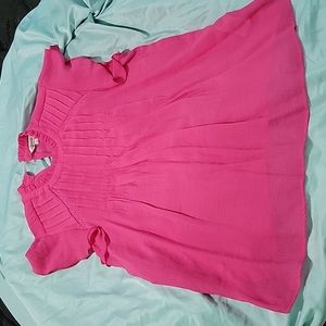 Pink linen top